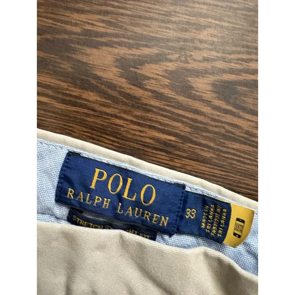 2022 Polo R.L Classic Chino Shorts Nautical Flags Knots Embroidered Waist 33